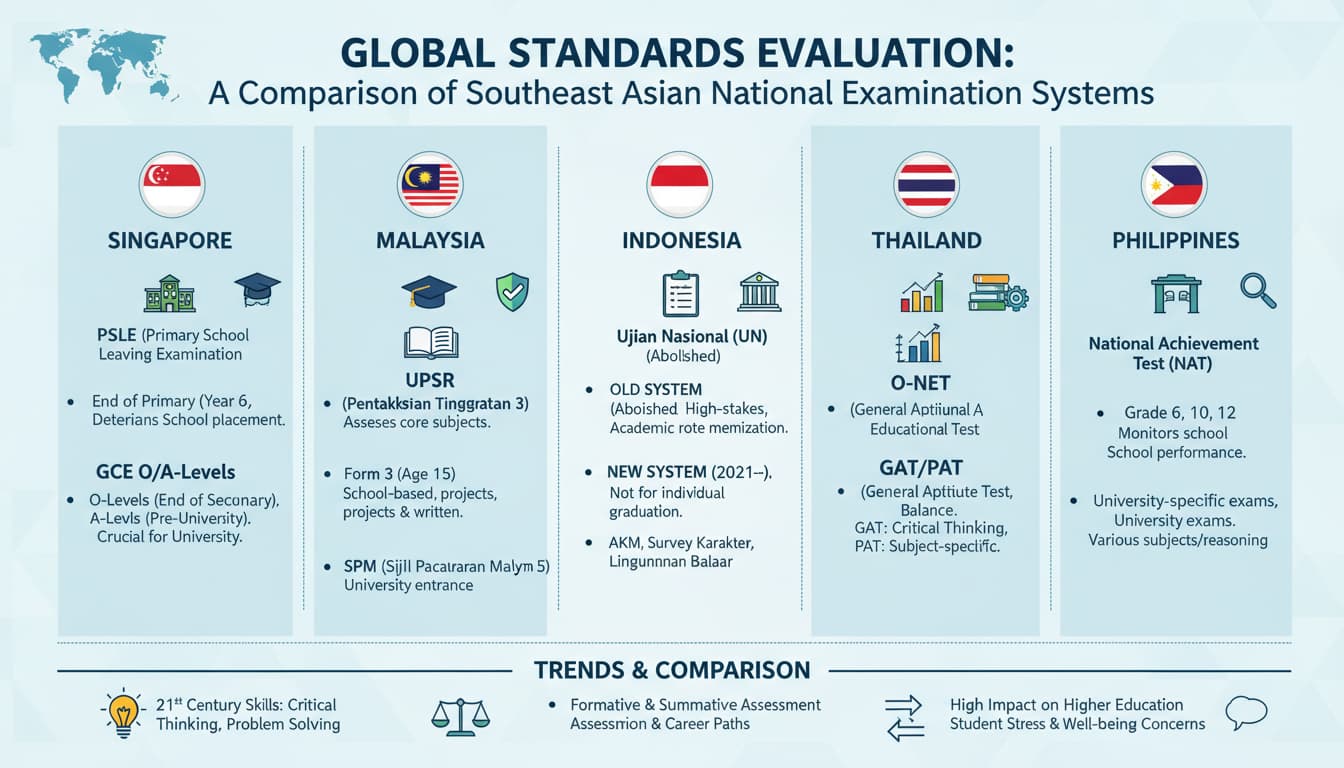 Evaluasi Standar Global: Perbandingan Sistem Ujian Negara di Asia Tenggara