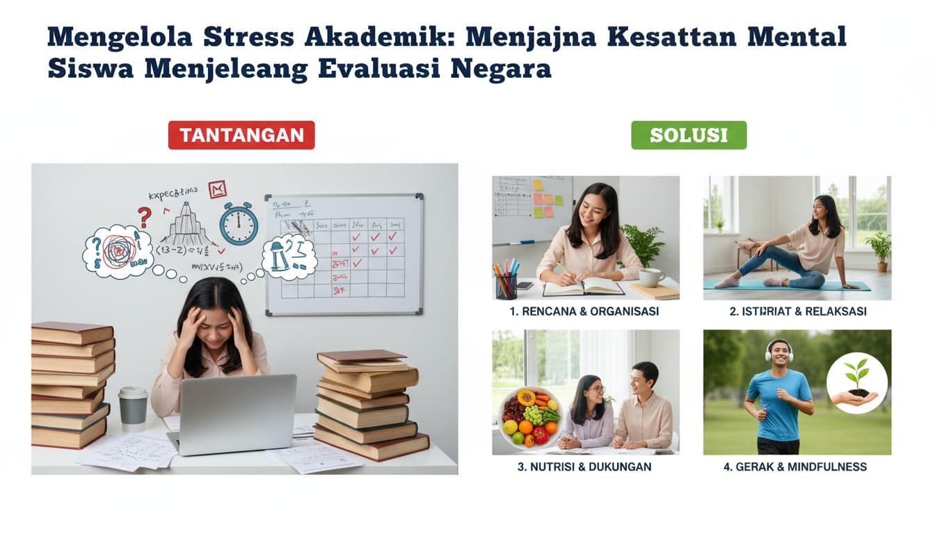 Mengelola Stress Akademik: Menjaga Kesehatan Mental Siswa Menjelang Evaluasi Negara