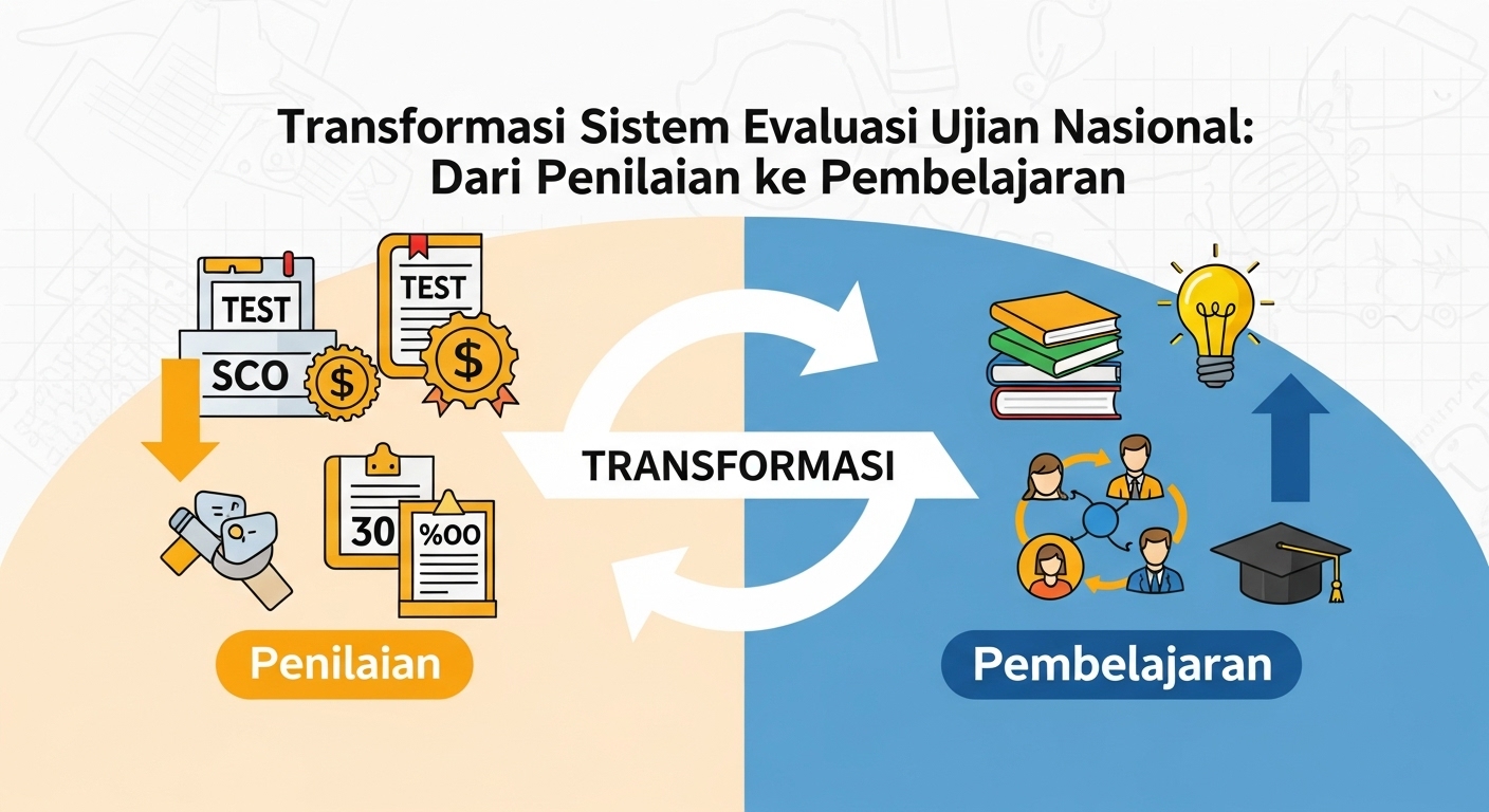 Transformasi Sistem Evaluasi Ujian Nasional: Dari Penilaian ke Pembelajaran